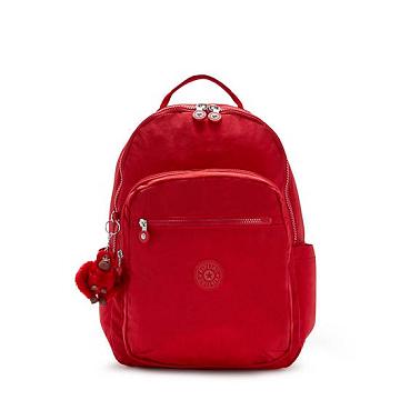 Kipling Seoul Large 15" Laptop Sırt Çantaları Kırmızı | TR 1366PJ